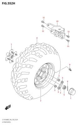 552H - LH REAR WHEEL (LT-A750XPZ:M0:P28)