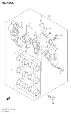 535A - FRONT CALIPER (X,Y,K1,K2)