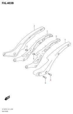 403B - REAR FRAME (VL1500T:L9:E43)