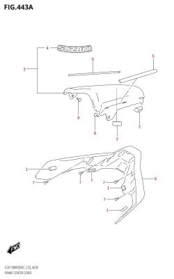 443A - FRAME CENTER COVER (GSX1300RRQ)