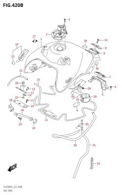 420B - FUEL TANK (DL650AU:M2:E24)