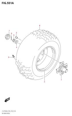 551A - RH REAR WHEEL