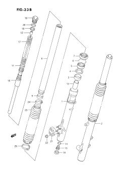 33B - FRONT DAMPER (DR350SR E22,E24)