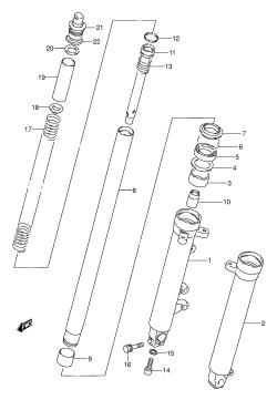 43A - FRONT DAMPER (MODEL N /​ P /​ R /​ S /​ T)