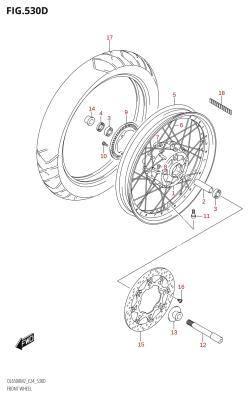 530D - FRONT WHEEL (DL650XAUE:M2:E24)