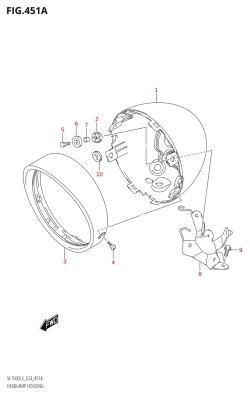 451A - HEADLAMP HOUSING (VL1500:L3:E24)