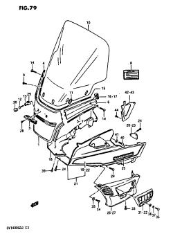 079 - OUTER COWLING GV1400GDG F.NO.104471-