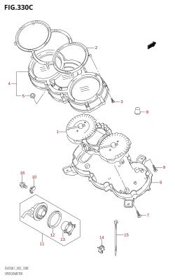 330C - SPEEDOMETER (DL650:L1:E24)