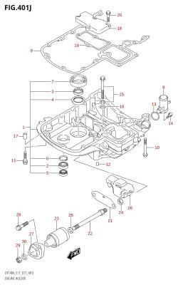 401J - ENGINE HOLDER (DF140AZ:E40)