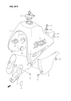 29F - FUEL TANK (DR350SHR)