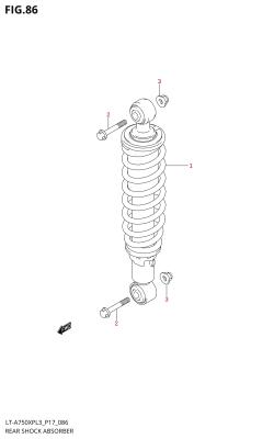 086 - REAR SHOCK ABSORBER