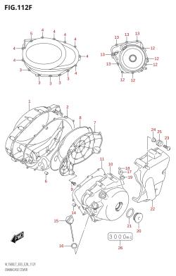 112F - CRANKCASE COVER (VL1500T:L7:E28)