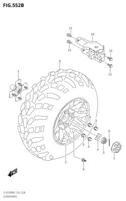 552B - LH REAR WHEEL (LT-A750XPZ)