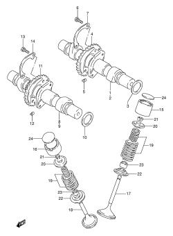 010 - CAM SHAFT - VALVE (MODEL K /​ L /​ M /​ N /​ P)