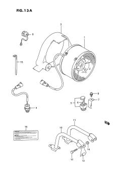 13A - COOLING FAN (MODEL M /​ N /​ P /​ R /​ S /​ T E24)