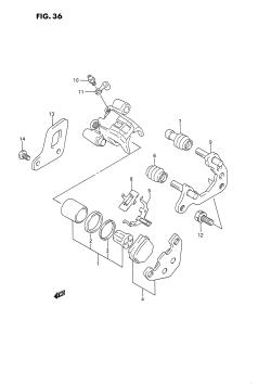 036 - REAR CALIPERS (MODEL L /​ M /​ N /​ P /​ R /​ S)