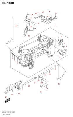 140D - THROTTLE BODY (SV650A:L9:E33)