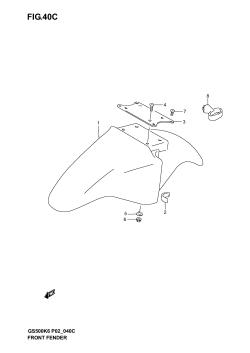40C - FRONT FENDER (MODEL K6)