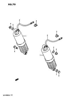 070 - REAR SHOCK ABSORBER GV1400GTG