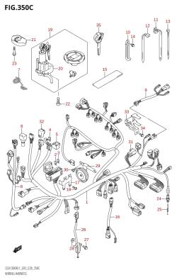 350C - WIRING HARNESS (GSX1300R:L1:E33)