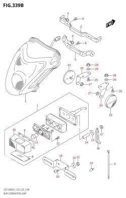 339B - REAR COMBINATION LAMP (GSX1300RA:L7:E28)