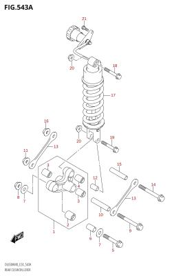 543A - REAR CUSHION LEVER