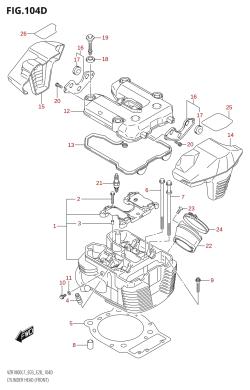 104D - CYLINDER HEAD (FRONT) (VZR1800BZ:L7:E33)