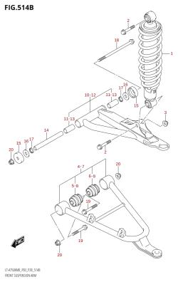 514B - FRONT SUSPENSION ARM (LT-A750X:M0:P28)