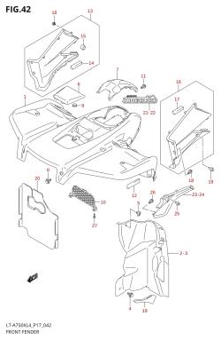 042 - FRONT FENDER (LT-A750XL4 P17)