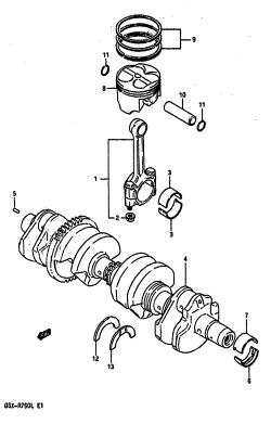 008 - CRANKSHAFT (MODEL J /​ K)