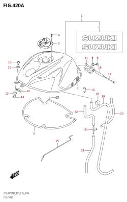 420A - FUEL TANK (GSX-R750:(E03,E28))