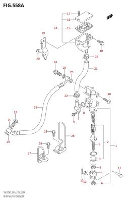 558A - REAR MASTER CYLINDER (SV650:K3)
