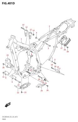 401D - FRAME (DR-Z400SM)