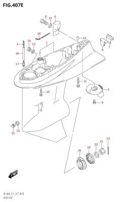 407E - GEAR CASE (DF115AZ:E40)