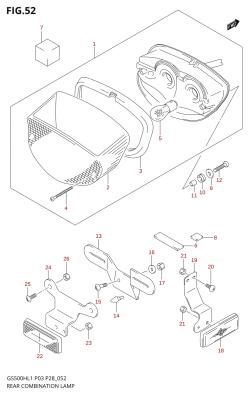 052 - REAR COMBINATION LAMP