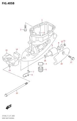 405B - DRIVE SHAFT HOUSING (DF115AT:E11)