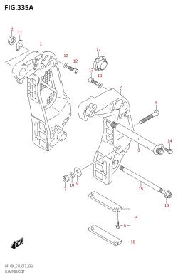 335A - CLAMP BRACKET (DF100AT:E11)