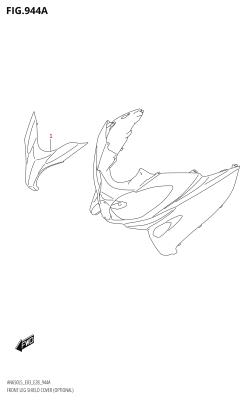 944A - FRONT LEG SHIELD COVER (OPTIONAL)