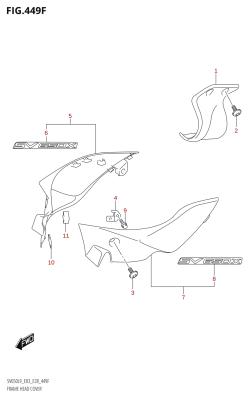 449F - FRAME HEAD COVER (SV650XA:L9:E33)