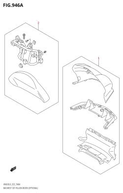 946A - BACKREST SET PILLION RIDER (OPTIONAL) (AN650:L4:E02)