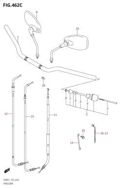 462C - HANDLEBAR (VZ800:L1:E24)