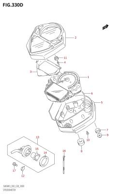330D - SPEEDOMETER (SV650S:(K3,K4))