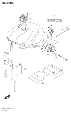 420G - FUEL TANK (SV650A:L8:E33)