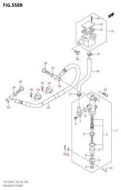 558B - REAR MASTER CYLINDER (GSF1250S)