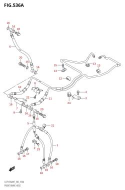 536A - FRONT BRAKE HOSE (GSF1250A,GSF1250SA,GSF1250SAZ)