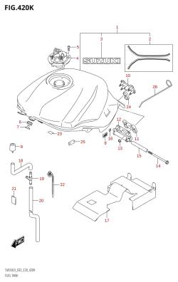 420K - FUEL TANK (SV650XA:L9:E33)