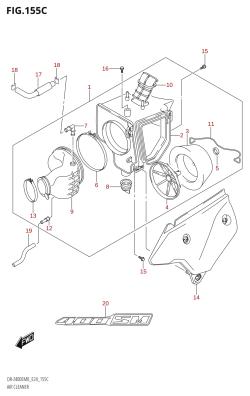 155C - AIR CLEANER (DR-Z400SM)