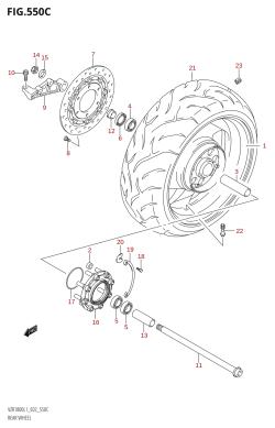 550C - REAR WHEEL (VZR1800:L1:E24)