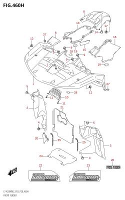 460H - FRONT FENDER (LT-A500XPZ:M2:P28)