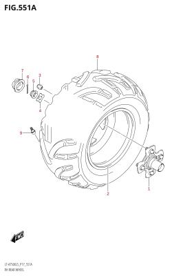 551A - RH REAR WHEEL